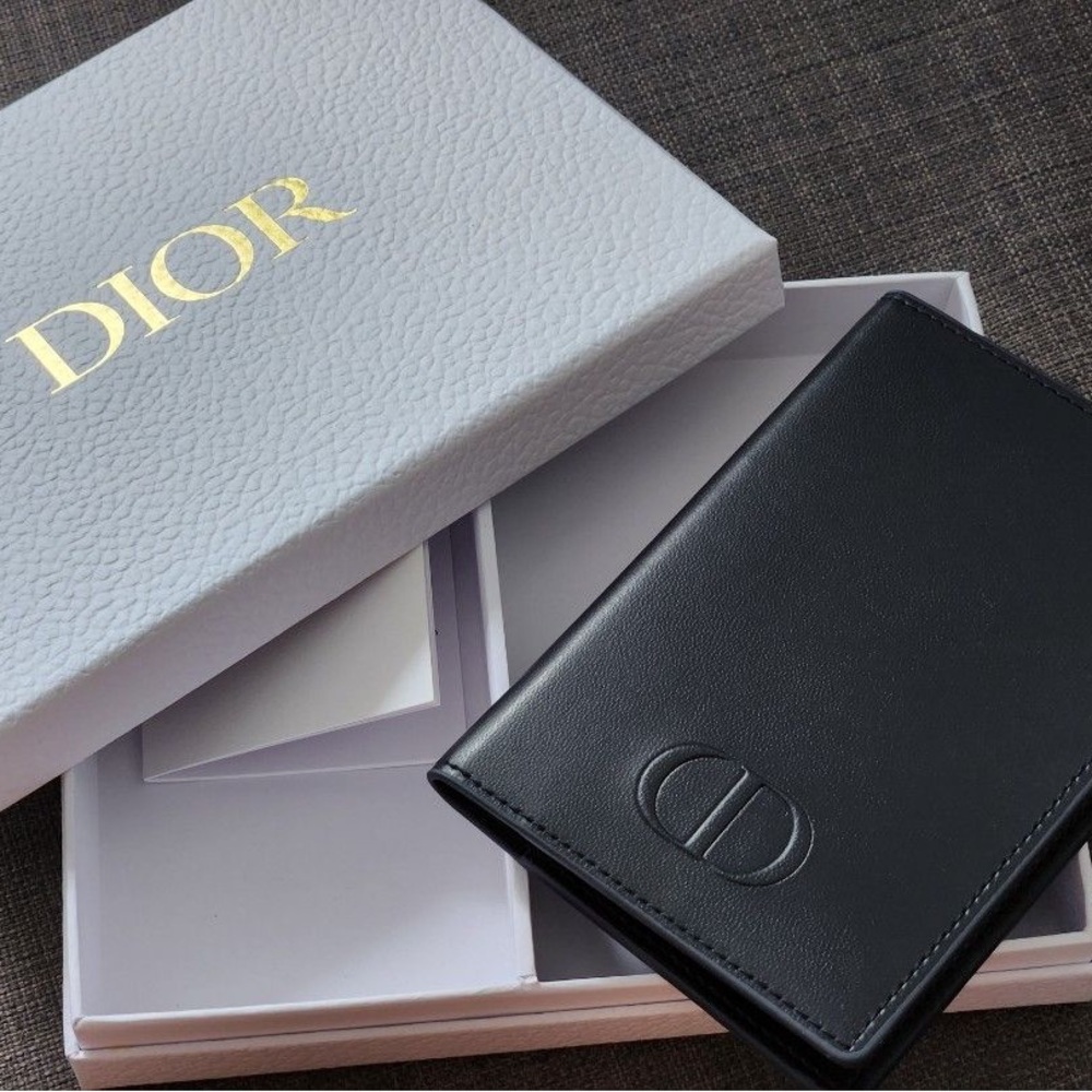 Authentic Christian Dior Beauty Black Passport Holder